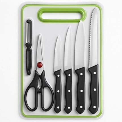 6 In 1 Stainless Steel Knives Set
